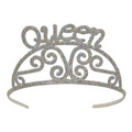 Glittered Metal Queen Tiara